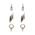ARETES NINE WEST TRITONE METAL BARS BITONO