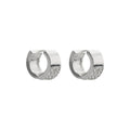 ARETES NINE WEST PAVE SOCIAL PLATEADO