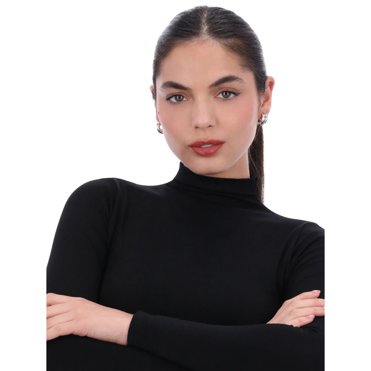 ARETES NINE WEST ORGANIC SILVER METAL PLATEADO