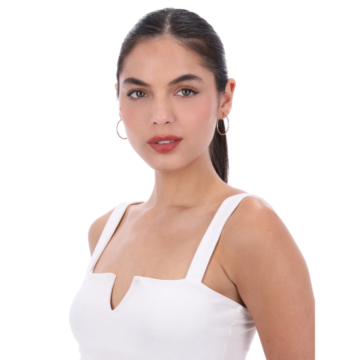 ARETES NINE WEST METAL EARS NOV MKT 1 DORADO