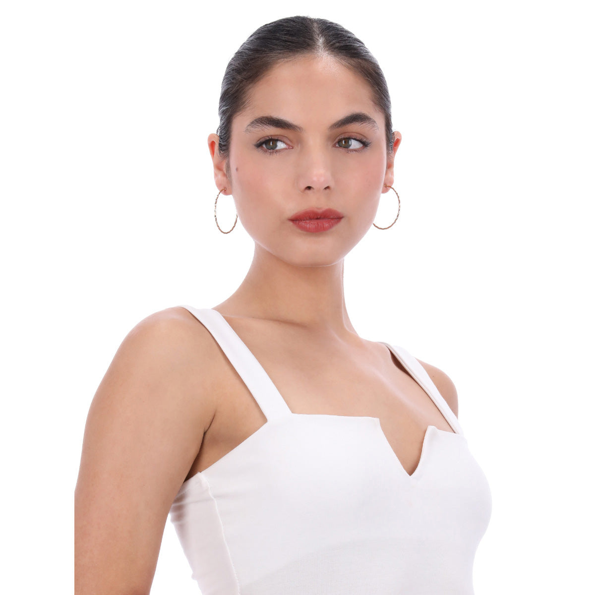 ARETES NINE WEST METAL EARS NOV MKT 1 DORADO