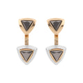 ARETES NINE WEST TRITONE EMBLEMS BITONO