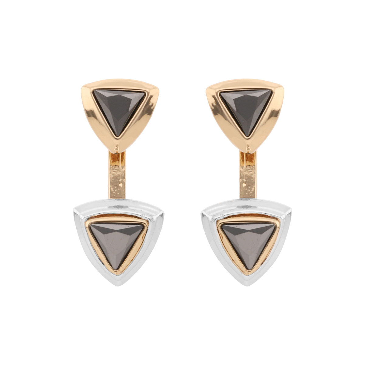 ARETES NINE WEST TRITONE EMBLEMS BITONO
