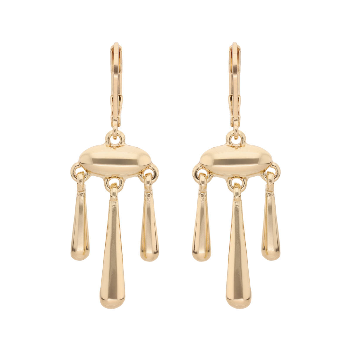 ARETES NINE WEST GOLD TEARDROP DORADO
