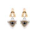 ARETES NINE WEST TRITONE EMBLEMS BITONO
