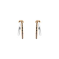 ARETES NINE WEST TRITONE EMBLEMS BITONO