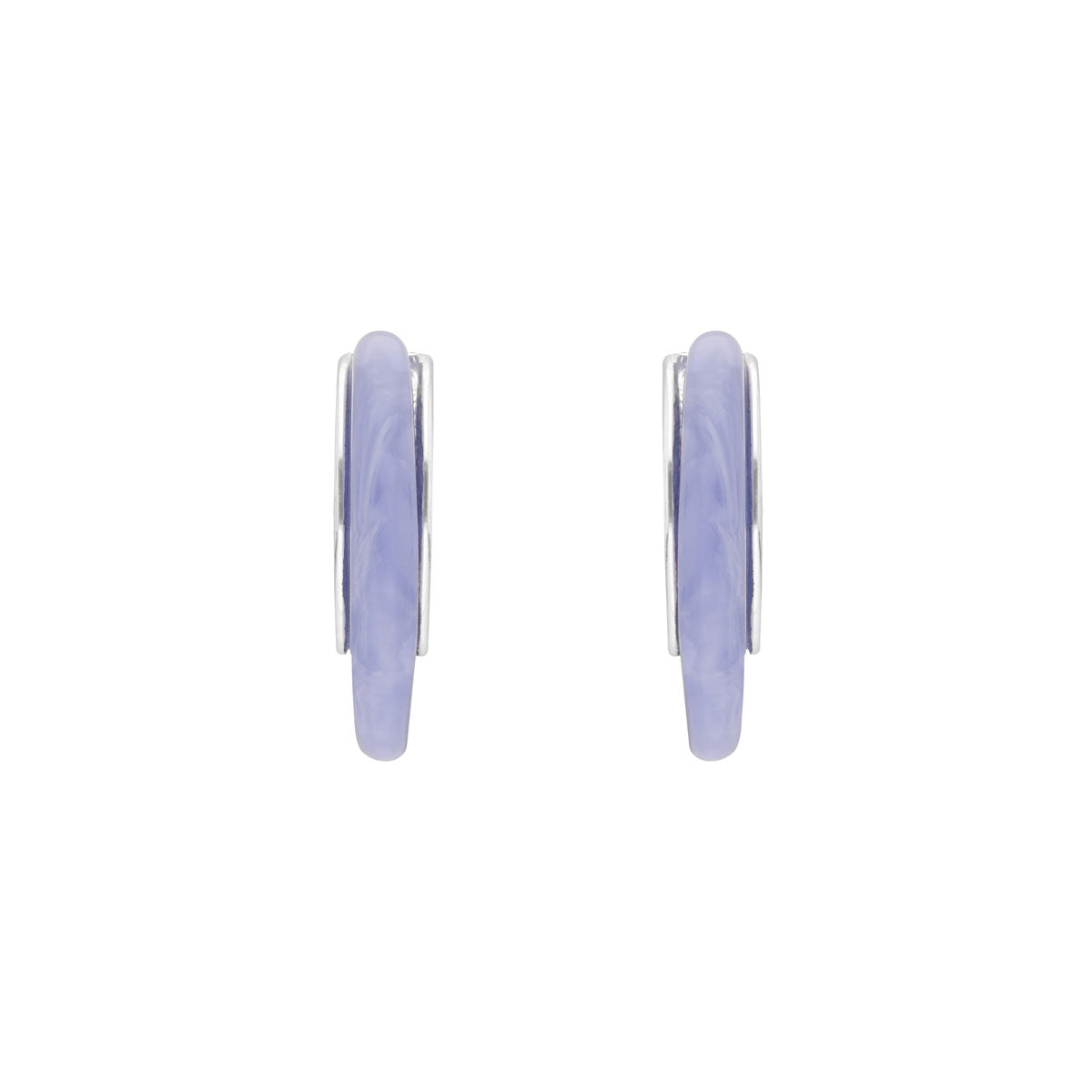 ARETES NINE WEST COLOR AGATE PLATEADO