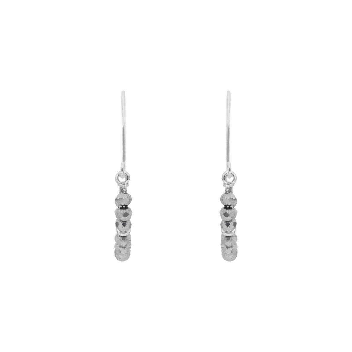 ARETES NINE WEST STORMY BEADS PLATEADO