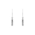 ARETES NINE WEST STORMY BEADS PLATEADO