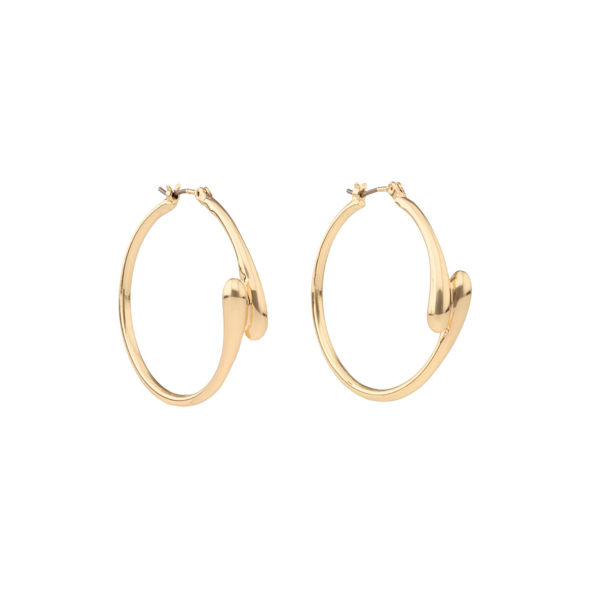 ARETES NINE WEST GOLD TEARDROP DORADO