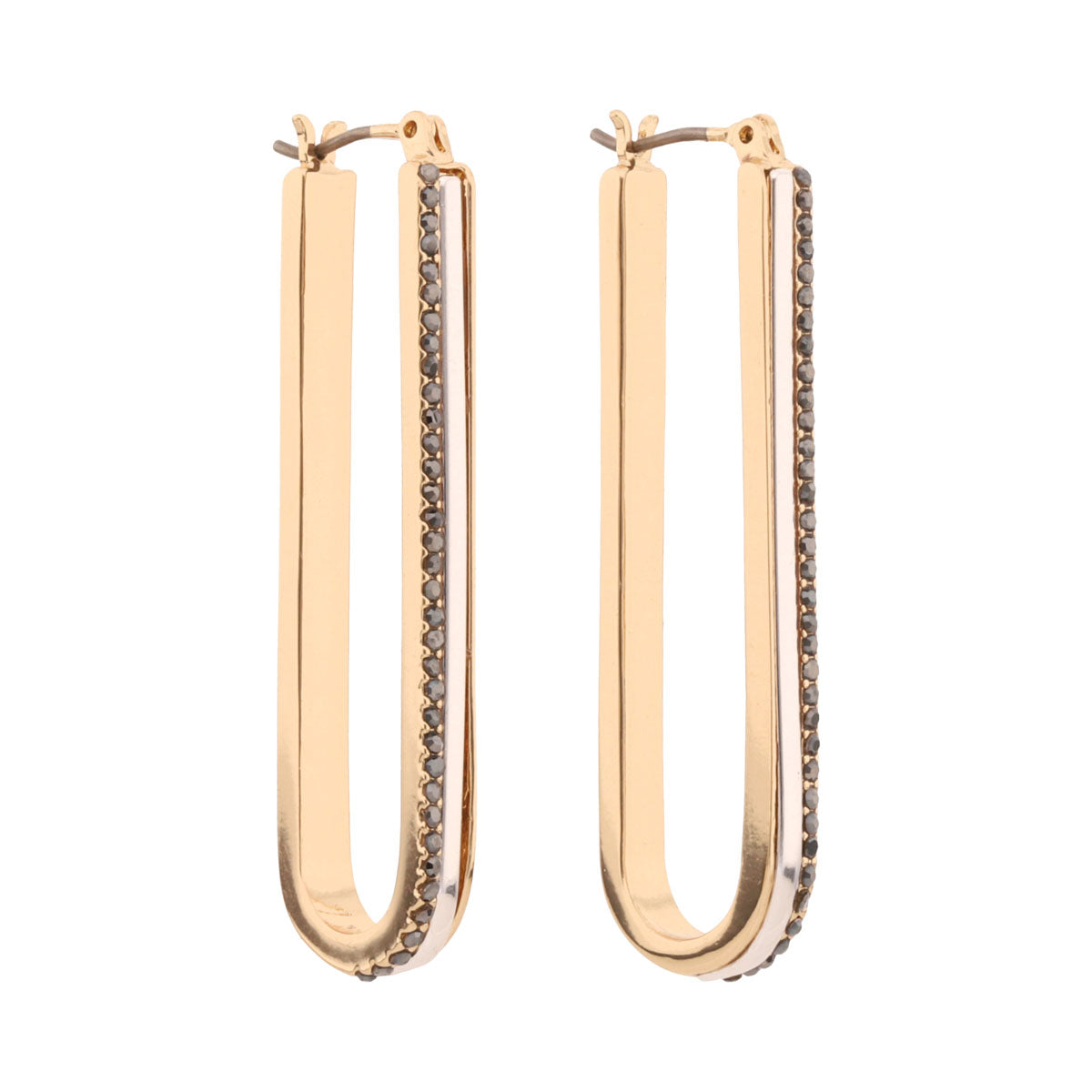 ARETES NINE WEST TRITONE EMBLEMS DORADO