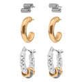 SET ARETES NINE WEST COLOR BITONO DIFERENTES DISEÃ‘OS 19G04195