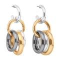 ARETES NINE WEST COLOR PLATEADO FORMA CIRCULAR 19G04198