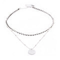 COLLAR NINE WEST WOVEN THREAD PLATA