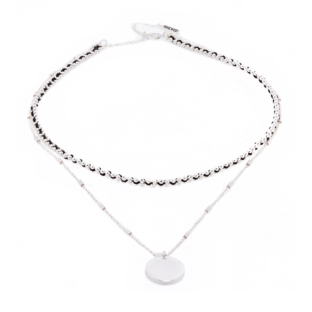COLLAR NINE WEST WOVEN THREAD PLATA