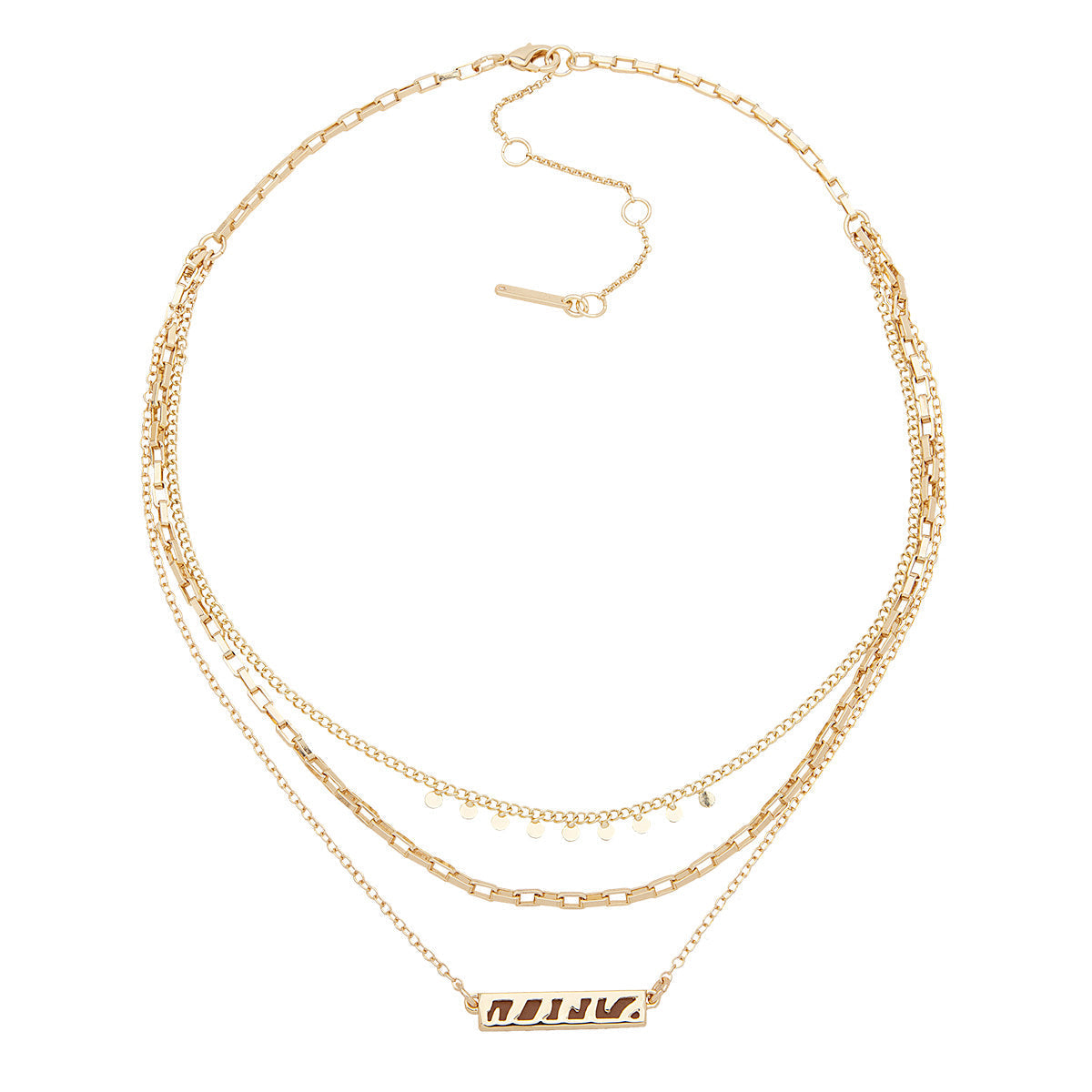 COLLAR NINE WEST ANIMAL INSTINCT DORADO