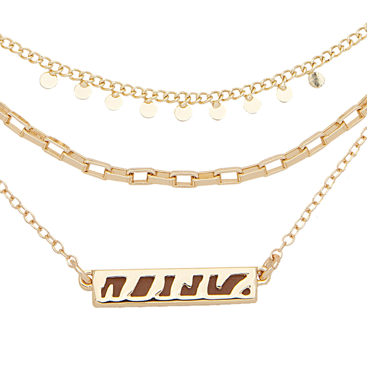 COLLAR NINE WEST ANIMAL INSTINCT DORADO