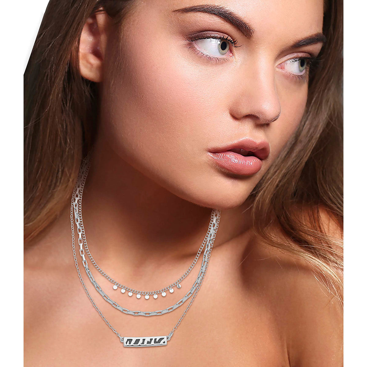 COLLAR NINE WEST ANIMAL INSTINCT PLATA