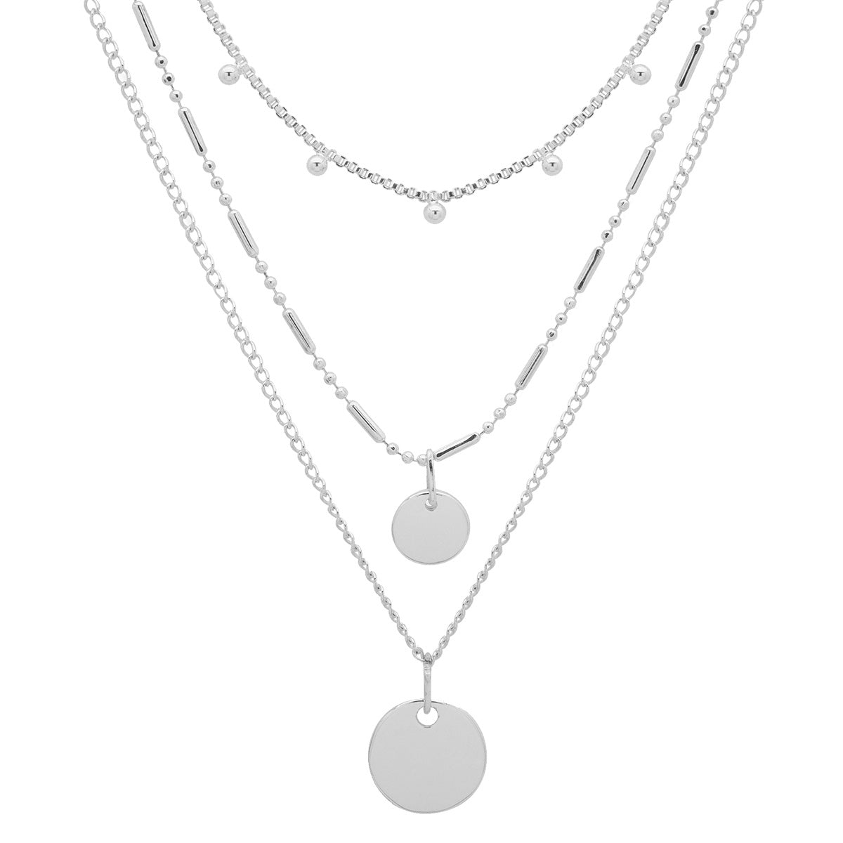 COLLAR NINE WEST SET SILVER PLATA