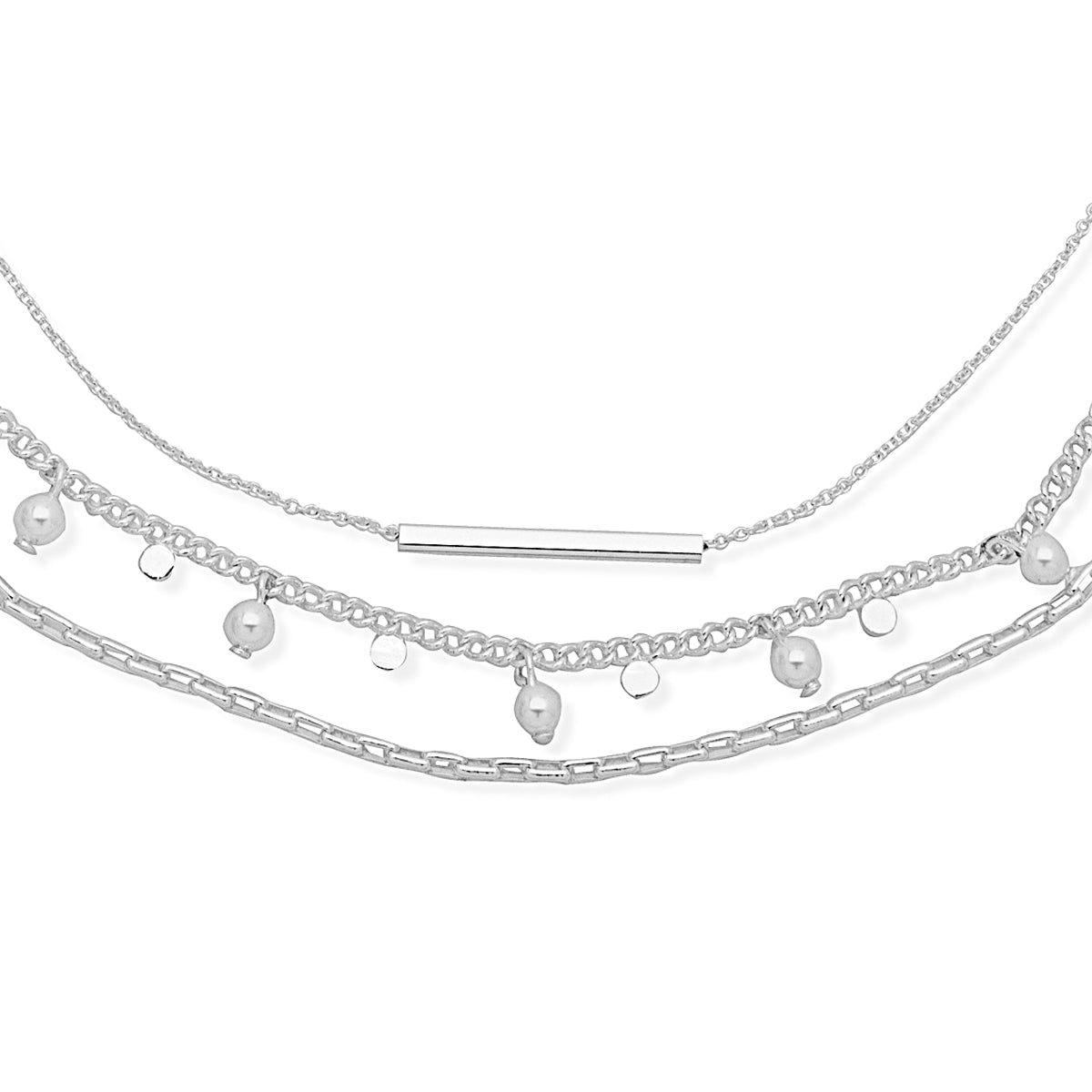 COLLAR NINE WEST PARISIAN PEARL PLATA