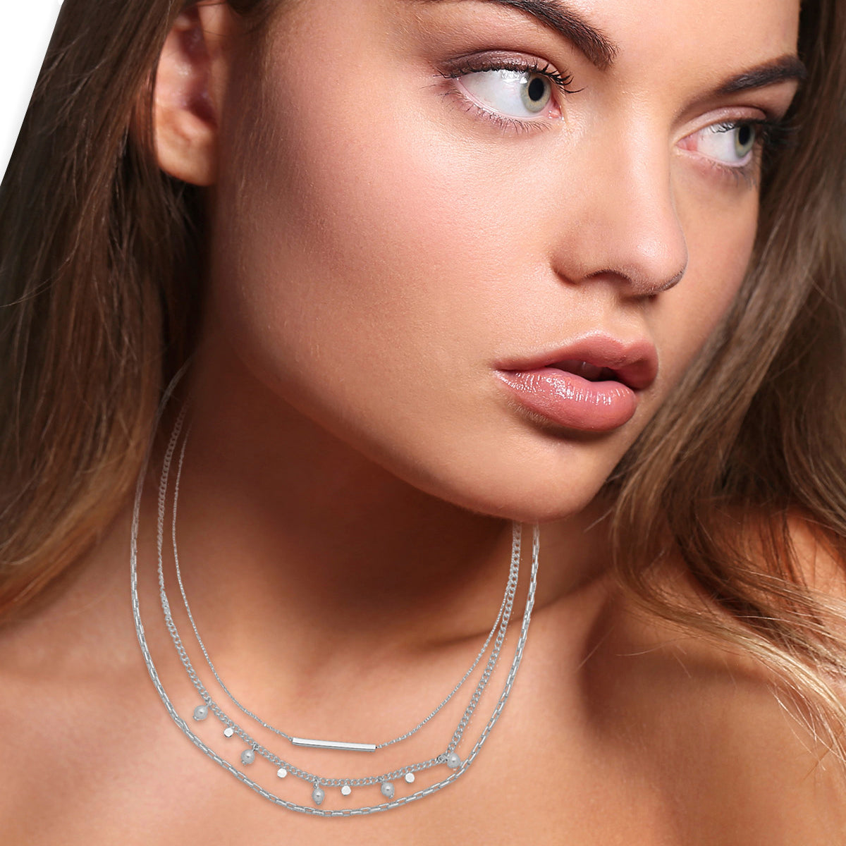 COLLAR NINE WEST PARISIAN PEARL PLATA