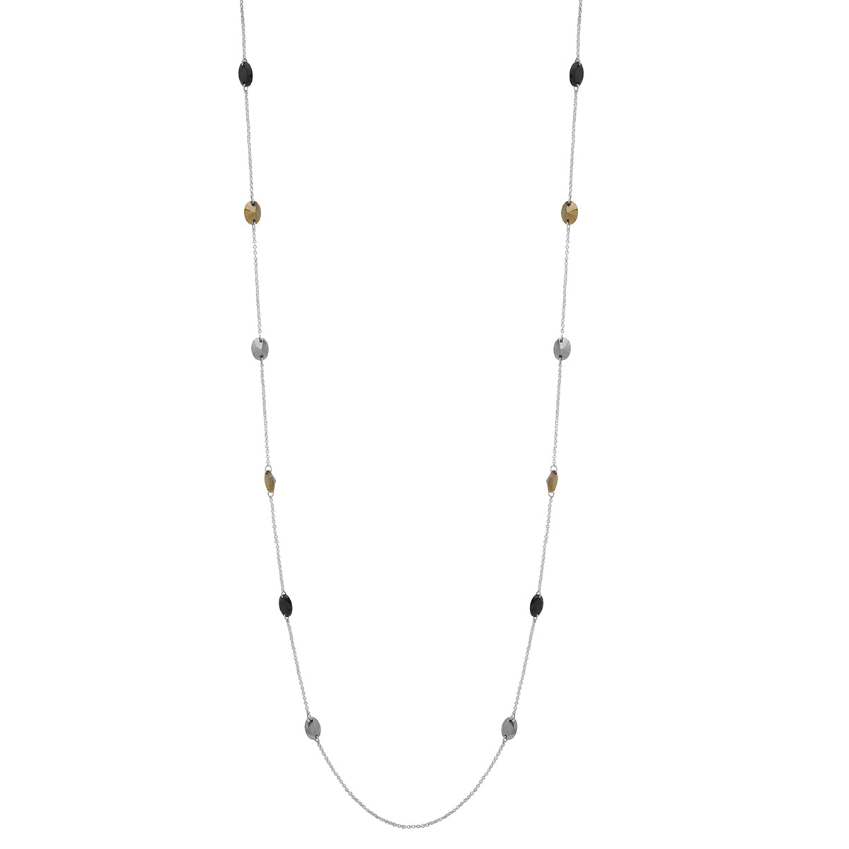 COLLAR NINE WEST TRI TONE NUGGET BITONO