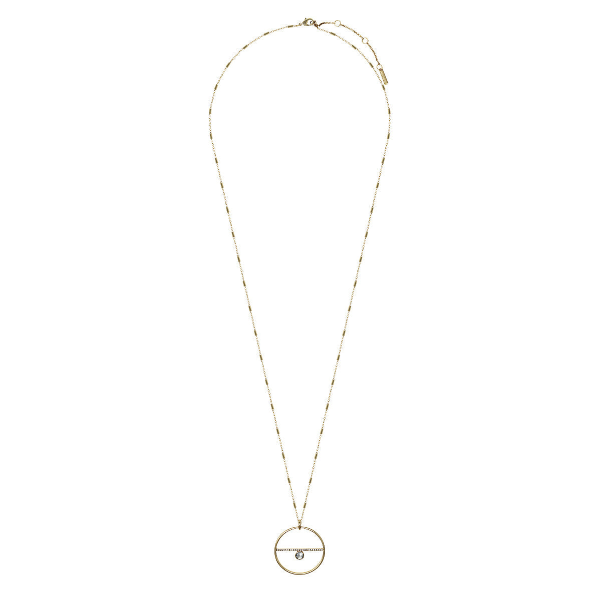 COLLAR NINE WEST GOLD SOCIAL CRYSTAL DORADO