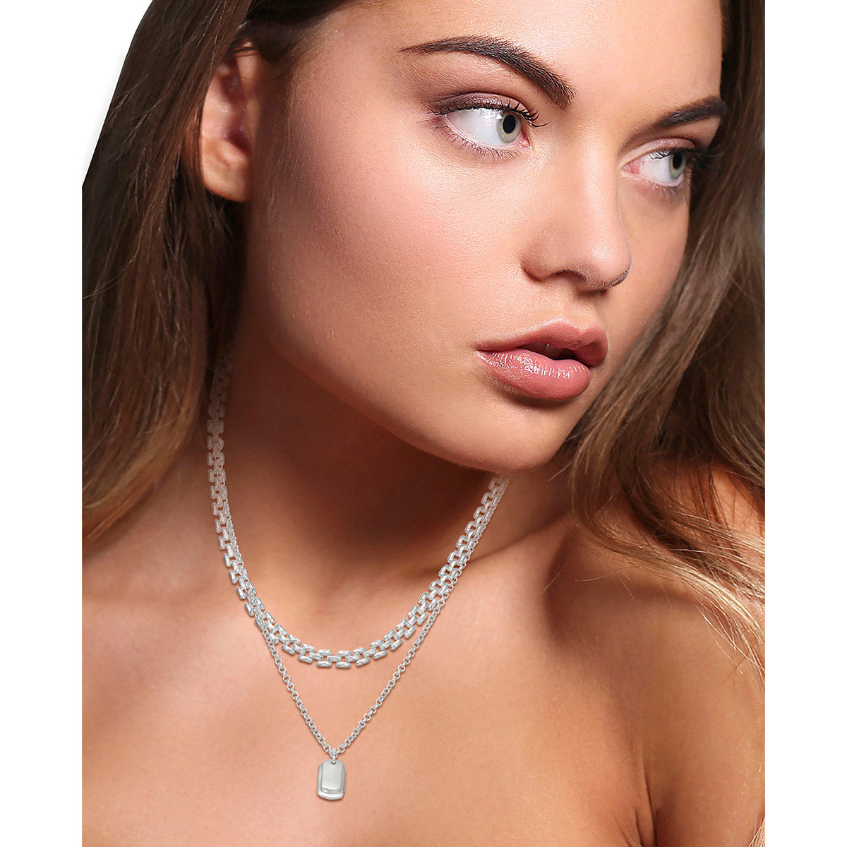 COLLAR NINE WEST CUSHION METAL PLATA