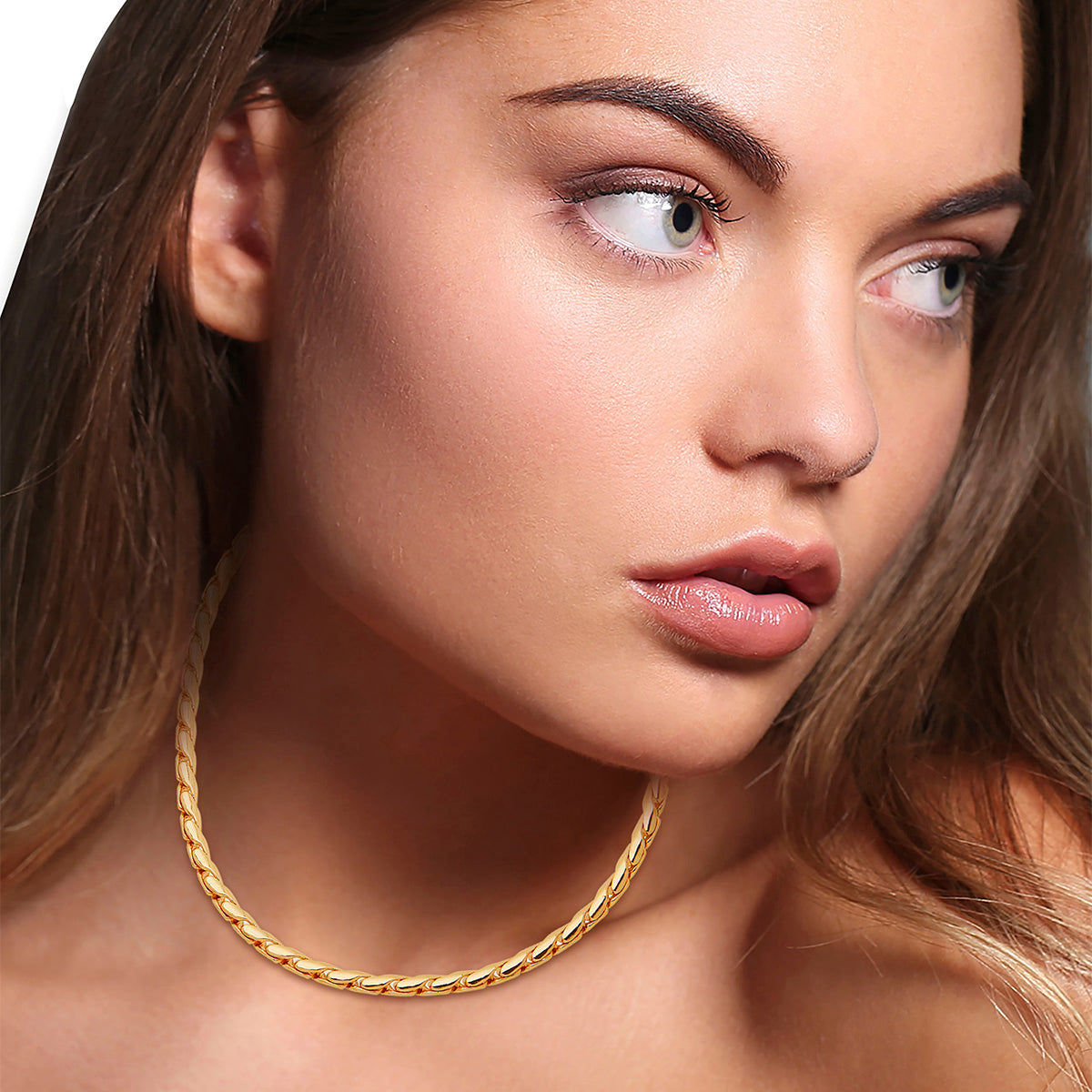 COLLAR NINE WEST TWISTED METAL DORADO