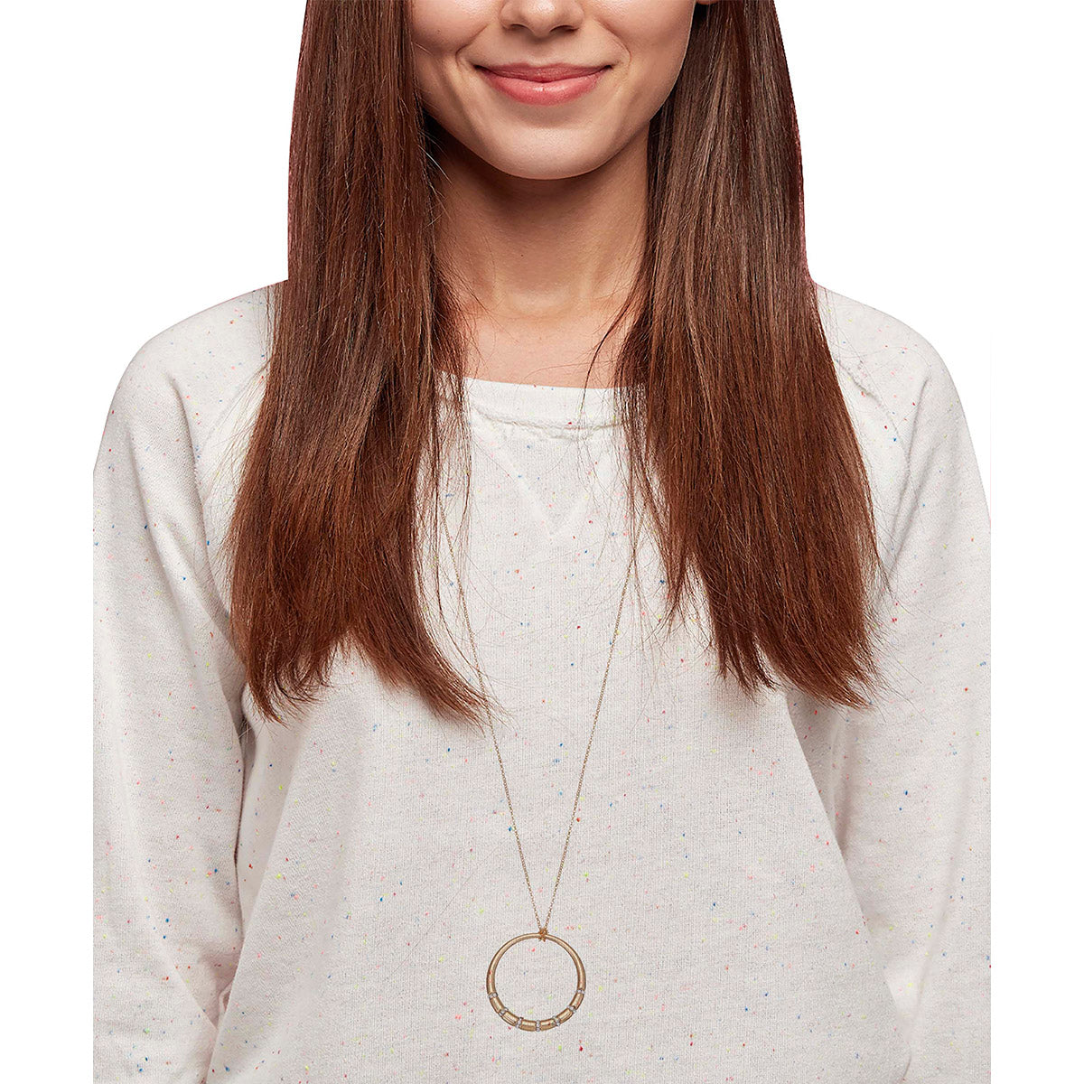 COLLAR NINE WEST GOLD SOCIAL CRYSTAL DORADO
