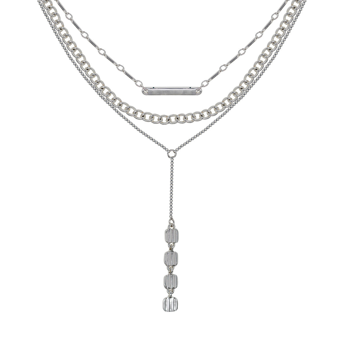 COLLAR NINE WEST TEXTURED METAL PLATA