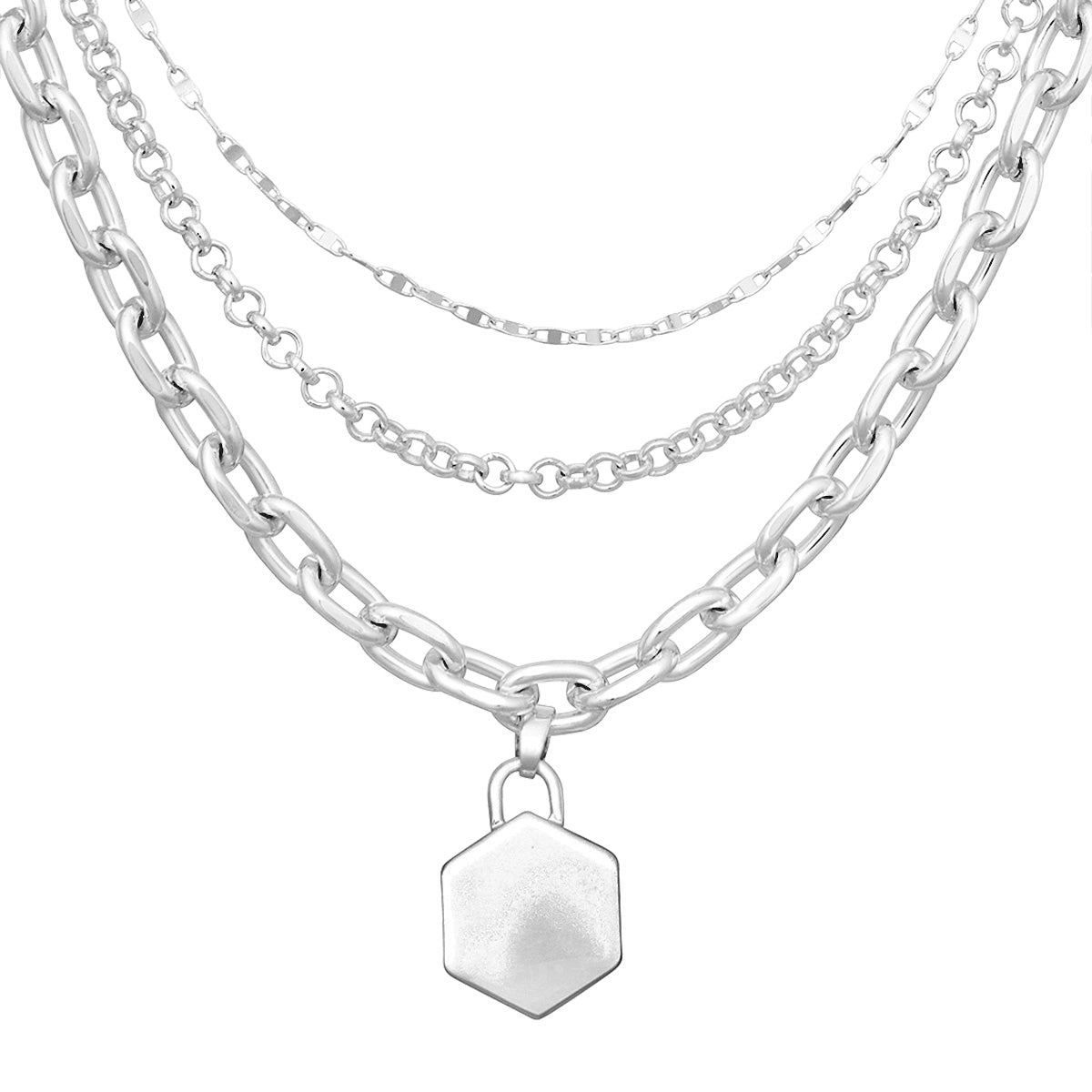 COLLAR NINE WEST SILVER PLENTY PLATA
