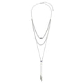 COLLAR NINE WEST CRYSTAL INTENTIONS PLATA