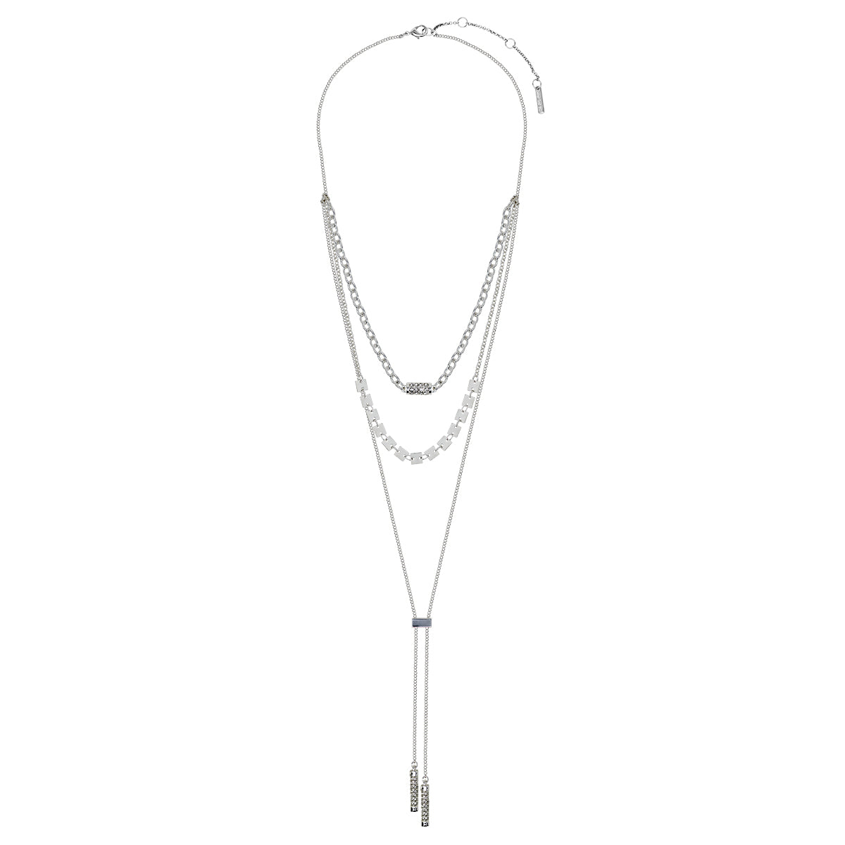 COLLAR NINE WEST CRYSTAL INTENTIONS PLATA