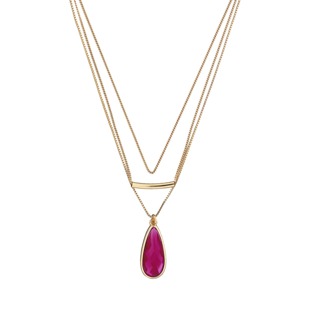 COLLAR NINE WEST QUICK PINK DORADO