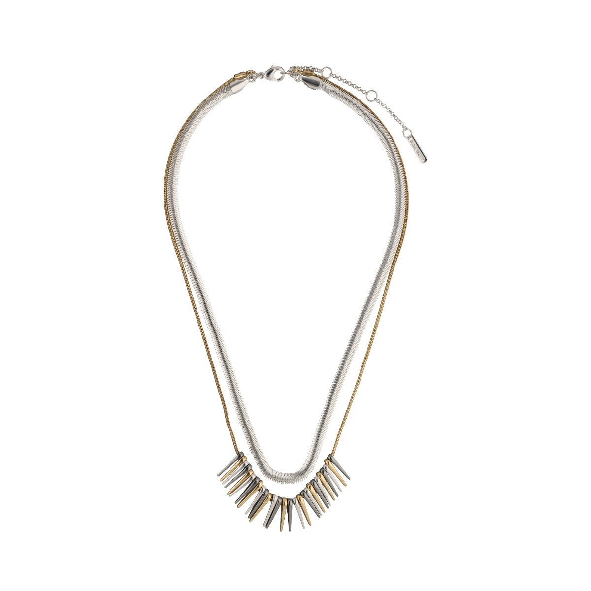 COLLAR NINE WEST TRITONE METAL BARS BITONO