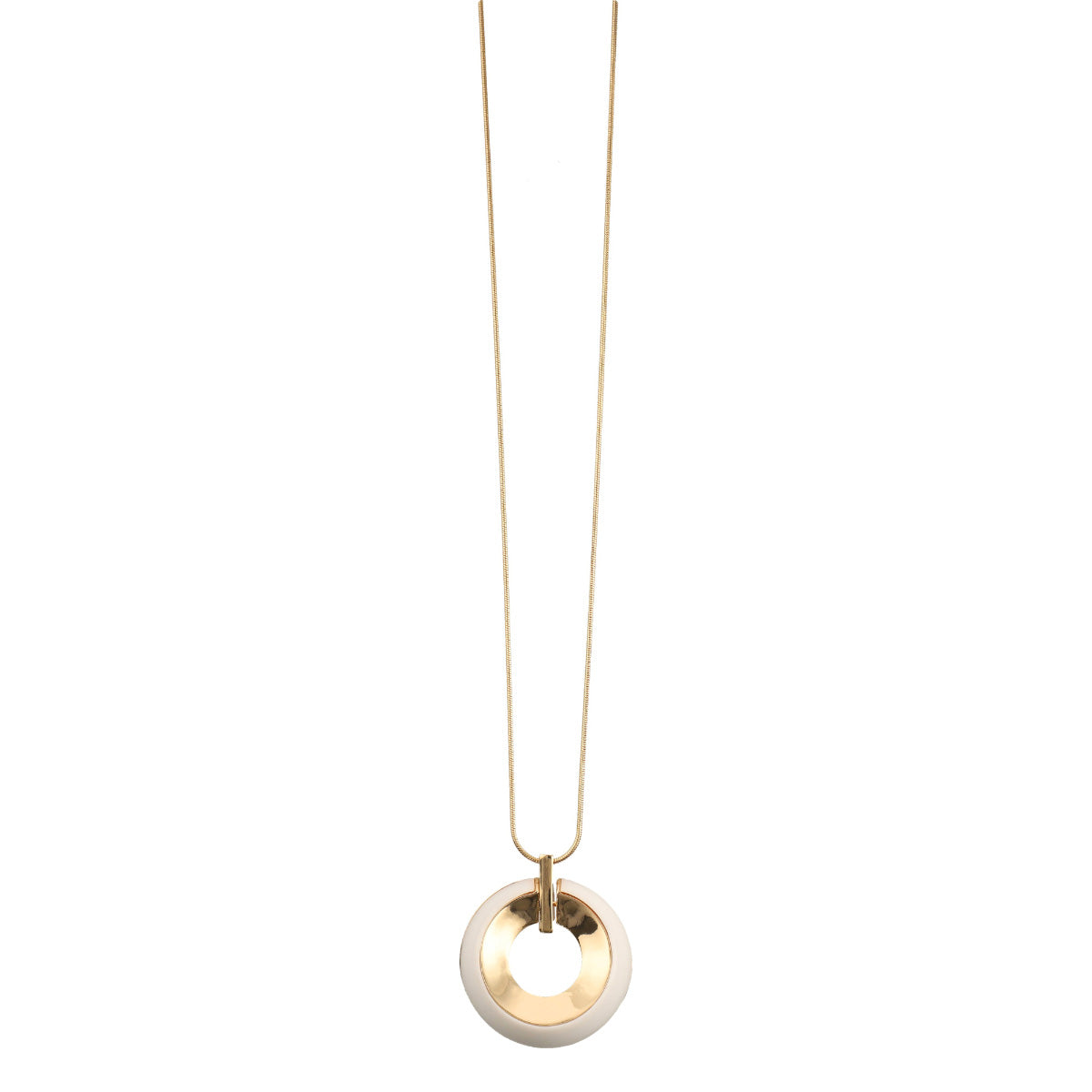 COLLAR NINE WEST COLORED RONDELLES DORADO
