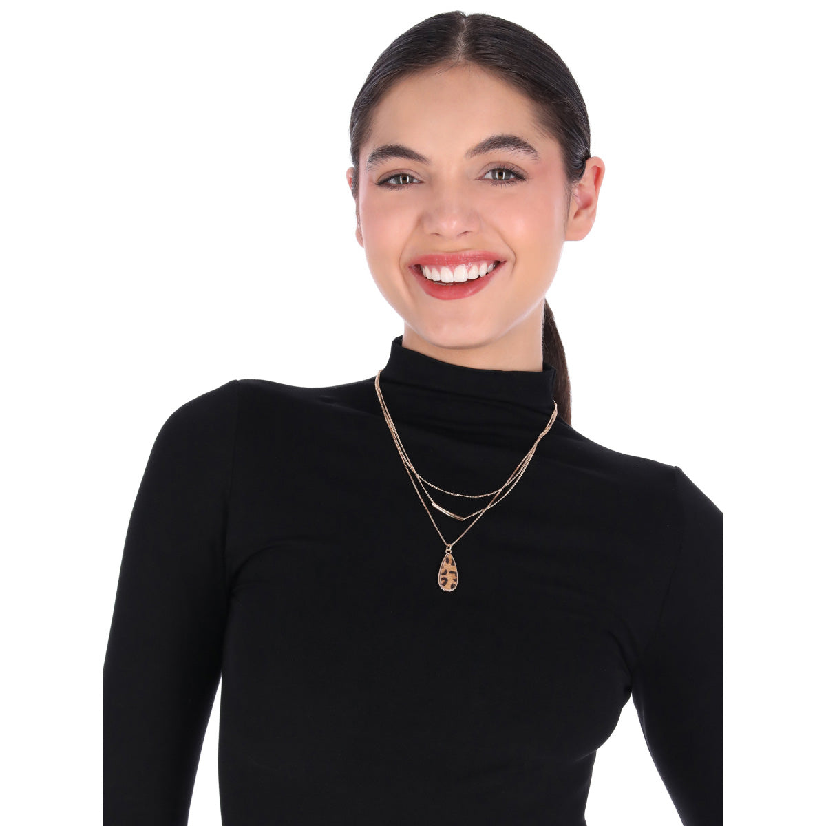 COLLAR NINE WEST CHEETAH TAIL DORADO