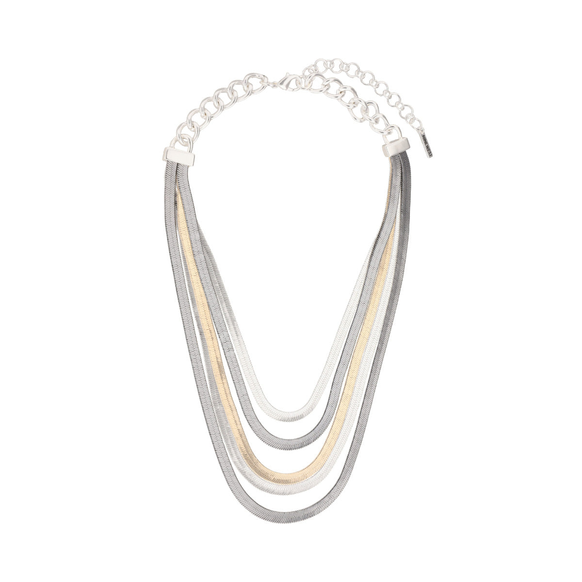 COLLAR NINE WEST TRITONE CHAIN AND BEADS BITONO