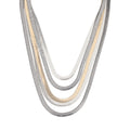 COLLAR NINE WEST TRITONE CHAIN AND BEADS BITONO