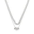 COLLAR NINE WEST METAL MARQUISE PLATA