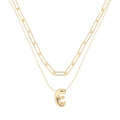 COLLAR NINE WEST PUFFY INITIAL DORADO