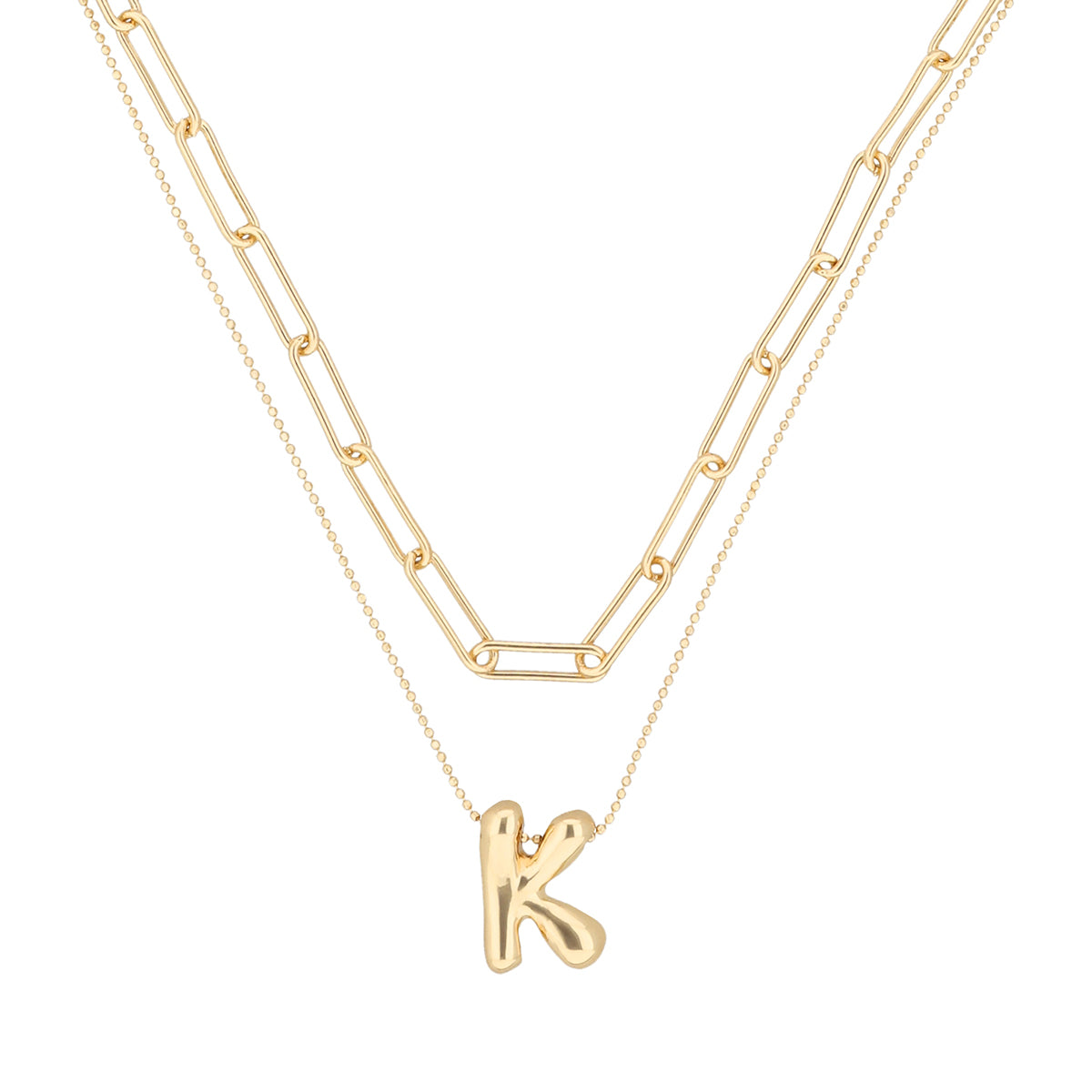 COLLAR NINE WEST PUFFY INITIAL DORADO