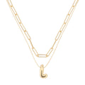 COLLAR NINE WEST PUFFY INITIAL DORADO