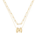 COLLAR NINE WEST PUFFY INITIAL DORADO