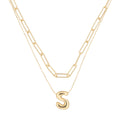 COLLAR NINE WEST PUFFY INITIAL DORADO