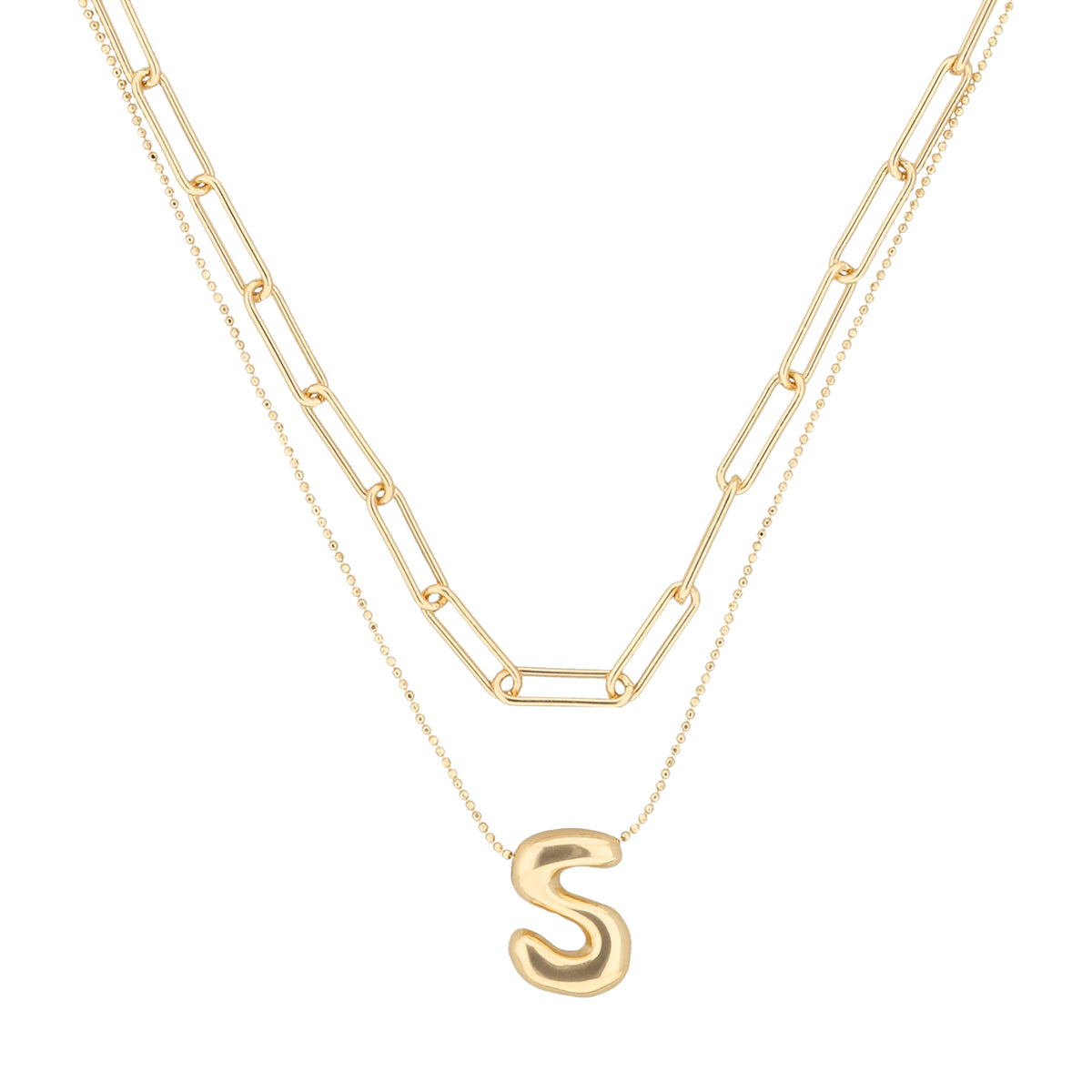 COLLAR NINE WEST PUFFY INITIAL DORADO