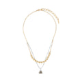 COLLAR NINE WEST TRITONE EMBLEMS BITONO