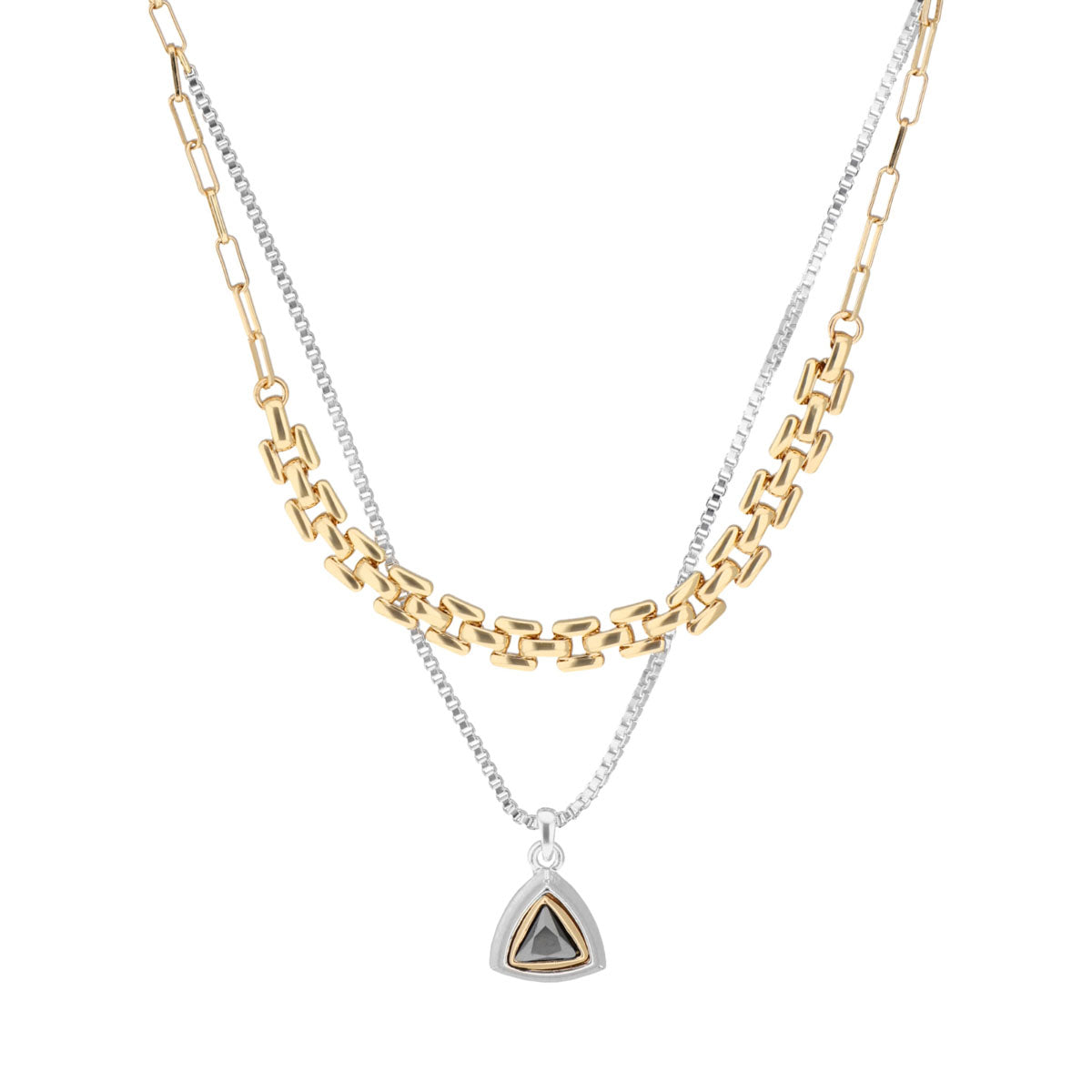 COLLAR NINE WEST TRITONE EMBLEMS BITONO