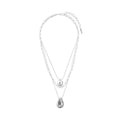 COLLAR NINE WEST SILVER MOLTEN METAL PLATEADO